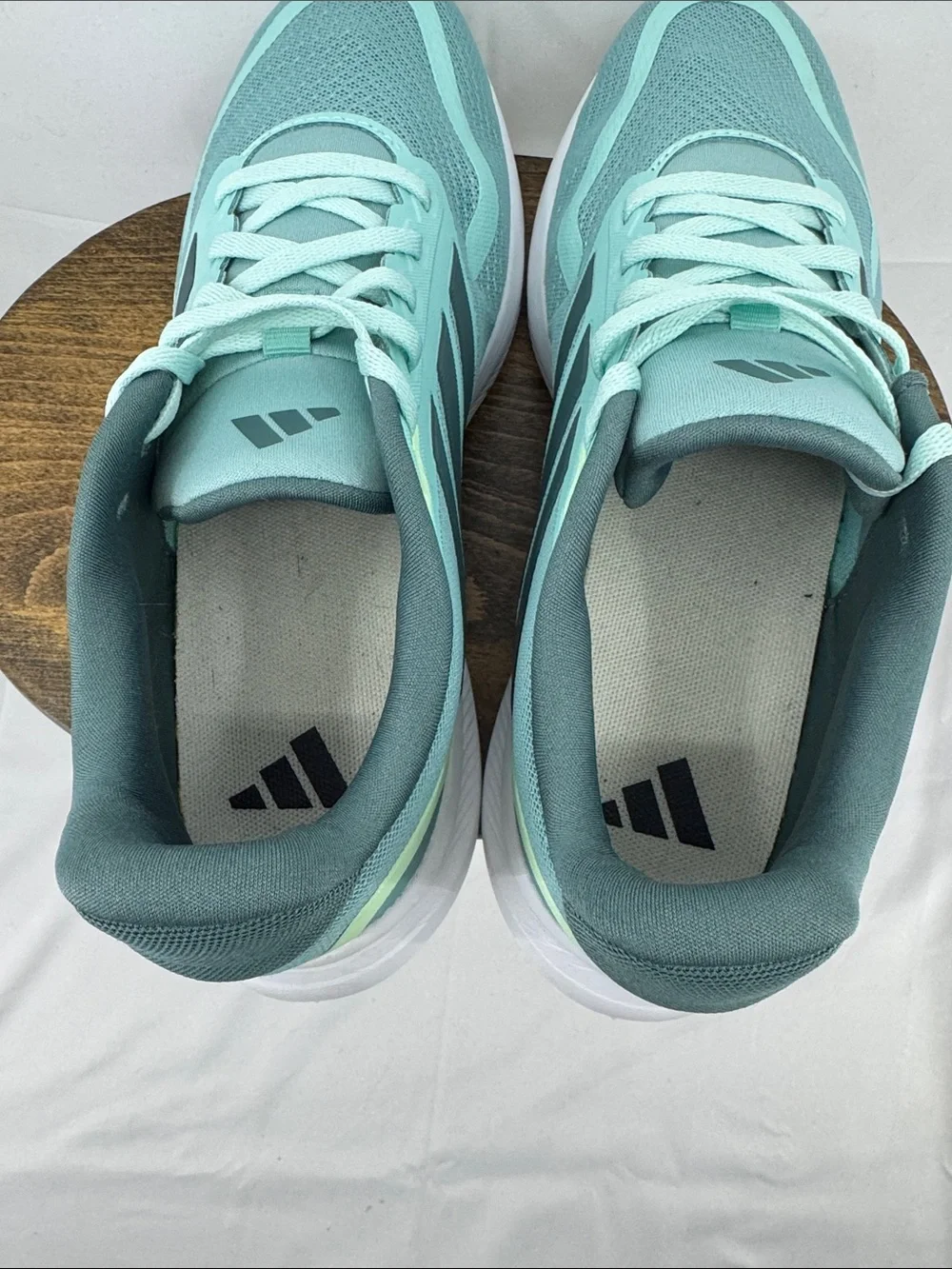 Like New! Adidas Womens Runfalcon 5 Cloudform Running Shoes, Mint Aqua Teal, 7